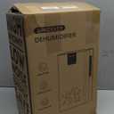 Dehumidifier, 95 OZ Water Tank Dehumidifiers for Home, 1000 sq. ft. Dehumidifier for Basement Bathroom Bedroom with Auto Shut Off, 7 Colors LED Light, Quiet Dehumidifiers with Sleep Mode, White