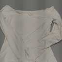 SUUKSESS Women Long Sleeve Off Shoulder Tops Trendy Cowl Neck Going Out Shirt for Fall (Medium, Cream White)