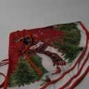 Christmas Tree Skirt Snowman Tree Decorations Buffalo Plaid Christmas Tree Mat Xmas Tree Skirt Ornaments for Holiday Party Indoor House Decor (Red, 48 Inches)