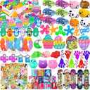 115 Pcs Party Favors for Kids 4-8-12, Pop Fidget Toys, Goodie Bag Stuffers, Treasure Box Toys for Classroom Prizes, Pinata Stuffers, Goodie Bags Filler, Prize Box toys for Kids Classroom