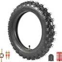 2.5-10" Off-Road Tire and Inner Tube Set - Most 49cc, 50cc, and 70cc Dirt Bike Tire with 10-Inch Rim Replacement Compatible with CRF50/XR50, DRZ70/JR50, and PW50 (2.5-10")