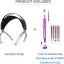 Upgraded Zinc Alloy Headband Replacement for Focal Utopia/Clear/Elegia/Clear Mg/Elex/Stellia/Celestee/Radiance Headphones- Durable Metal Repair Kit for Broken Headband, Enhanced Stability