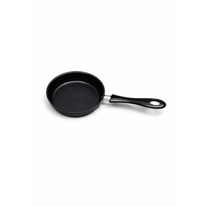 Nonstick Mini Egg Pan Little Omelet Pan Single Serve Frying Pan Little Egg Skillet for Eggs Pancake, Stainless Steel Dishwasher Safe, 4.9 Inch, Black