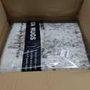 9x12 Area Rug Living Room Rugs - Washable Neutral Modern Abstract Soft Thin Large Rug Indoor Floor No Slip Rug Carpet for Bedroom Under Dining Table Home Office Decor - Dark Brown