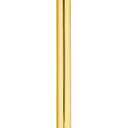 OFFO Shower Head Extension Arm 12 in, Bright Gold S Shaped Shower Arm with Flange High Rise Goose Neck Shower Arm Extension