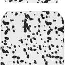 Dalmatian Dog Print Black Spot Newborn Swaddle Blanket With Hat Set Baby Stuff Receiving Blankets Soft Transition Sleep Sacks Gifts For Infant Boys Girls (One Size)