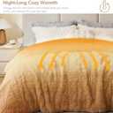 Intelligent Design Long Shaggy Faux Fur Comforter Set, Soft Plush Reverse, Chic Ombre Design King Size Comforter Sets, All Season Bedding Set, Matching Sham, Brielle, King/Cal King(104"x90") Natural