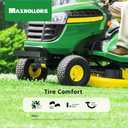MAXROLLORS (2 Pack) 15x6.00-6 Tubeless Front Tire and Wheel, 3/4" Bearings, 3" Offset Hub, 4-Ply, Compatible with 100 and 300 Series John Deere Riding Mowers
