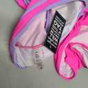 BMJL Women's High Waisted Bikini Sets Sporty Two Piece Swimsuits Color Block Cheeky High Cut Bathing Suits (Pink, XS)
