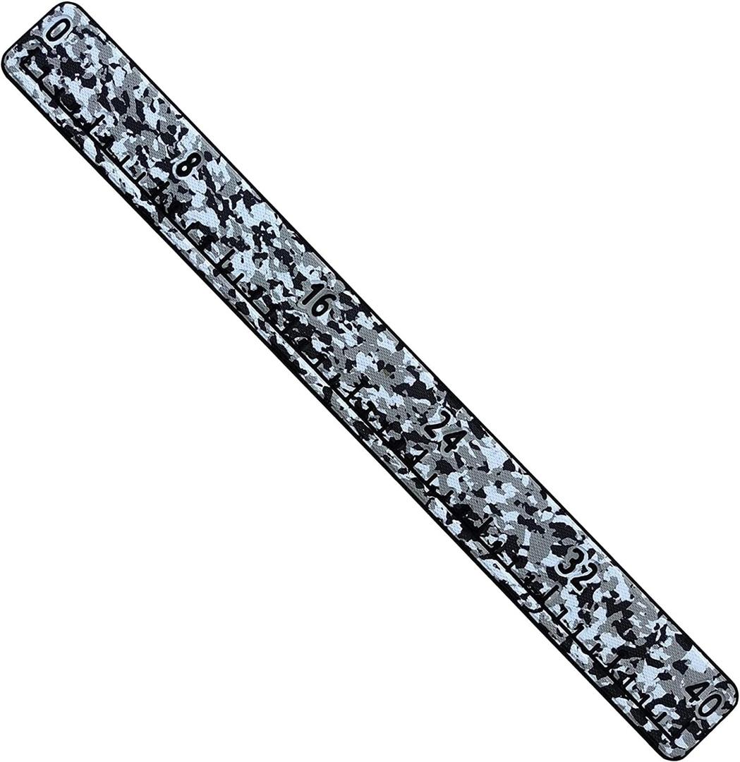 KXKZREN Foam Fish Ruler with Strong Self Adhesive Backing  40" Waterproof Fishing Measuring Tool for Fishing Boats, Bass Boat, Kayak (Snow)