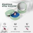2 oz Tins with Lids for Salve 48 Pack, Aluminum Jars Container Salve Tins Versatile Small Containers, Round 2oz Tin with Lids Metal Tin for Balms, Spices, Salves, Crafts(Pale Green)