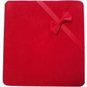 JM Future Velvet Set Gift Box for Jewelry, Necklace/Earring/Bracelet, XLarge, Red