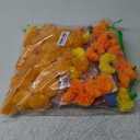 Roberly 58 Pcs Day of The Dead Decorations Set, 2 Marigold Garland, 9 Papel Picado Banners, 30 Marigold Flowers, 9 Sugar Skull, 12 Fake Butterfly, 7 Paper Pom Poms for Indian Diwali Dia De Los Muertos (Orange Yellow)