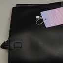 KALIDI Tote Bag Zipper Shoulder Bag Faux Leather Purses Satchel for Women Casual Handbag Work Dating College, Black