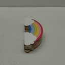 Bright Creations Pen Holder For Desk - 12.6 x 5.04 x 2.32 In, Multicolor Engineered Wood - 4-Compartment Rainbow Pencil Caddy For Classroom & Marker Storage - Desktop Organizer For Office Supplies