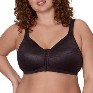 Playtex Womens 18 Hour Front Close Extra Back Support Wireless Bra, USE52E (36B, Black)