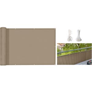 100% Solid Non-See-Through Privacy Fence Screen, Garden Privacy Fence Panel, Balcony, Privacy Fence, 40in x 120in, Khaki