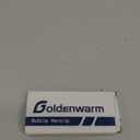 goldenwarm 3 Pack 4in Black Door Hinges Interior Door Hinges Black Matte 4 x 4 Inch with Square & Round Corners, Iron Material