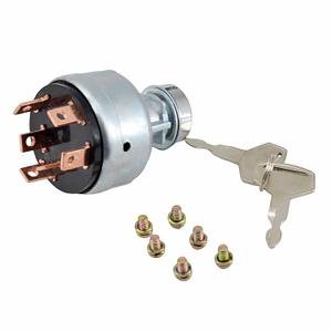 BUYMACHINERYPARTS 17001-00023 Ignition Switch with 2 H806 Keys Compatible with Takeuchi TL130 TL150 TB125 TB135 TB145 TB175 TB228 TB235 TB250 Excavator Digger, Replace 1700100023 1700100052 1700100072