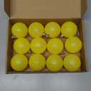 12 Pcs 2.4 inches Yellow Christmas Ball Christmas Tree Ornaments Christmas Tree Pendants Xmas Shiny Balls Baubles Set for Christmas Tree Hanging Wreath Garland Decorations（Yellow Glitter）