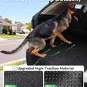 Zanch Heavy Duty SUV Cargo Liner for Dog, Cushioned Sides for Full Protection, Non-Slip Waterproof Cover for Dogs Hair Muddy Paws, Trunk Protector with 60/40 Split & Bumper Flap, M, Black