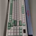 Redragon K719 Wireless Gasket Gaming Keyboard w/Hype Screen & Knob, 95 Keys Mechanical Keyboard, Easy-Control 1.14 TFT Info Display, 5-Layer Noise Dampening, Custom Linear Switch, Jade Cloud Color