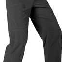 FREE SOLDIER Men's Outdoor Cargo Hiking Pants with Belt Lightweight Waterproof Quick Dry Tactical Pants Nylon Spandex (Black 30W/32L)