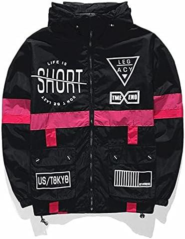 AITFINEISM Men's Lightweight Windbreaker Jacket Casual Zip Up Jackets With Hooded XXL AITFINEISM Men's Lightweight Windbreaker Jacket Casual Zip Up Jackets With Hooded XXL