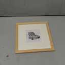 8x8 Picture Frame Made with Solid Wood, Display 4x4 with Mat or 8x8 Picture without Mat, Photo frame with Tempered Real Glass, 8 by 8 Natural Wood Picture frame for Tabletop or Wall Mounting, Oak (8x8" -1 pack)