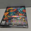 2 x WINSONS 30 Fabric Markers Pens Set, Indelible & Permanent Fabric Paint Pens, Fine Tip Textile Marker Pen for Clothing, Laundry-Safe Art Markers, Non-Toxic, Quick-Dry