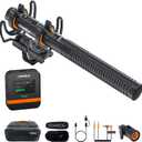 COMICA VM40 Shotgun Microphone with Wired & Wireless Modes, 48kHz/32-bit Float Recording, 32GB Storage, Super Cardioid Video Mic for Canon, Nikon, Sony DSLR Camera, Camcorder, Filming, Video Recording