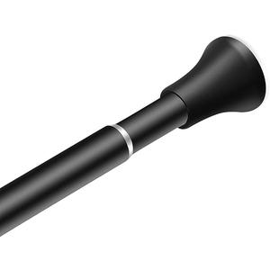 ALLZONE Premium Spring Tension Rod, Shower Curtain Rod, Black, 44-74Inch