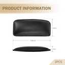 2 PCS Automotive Center Console Knee Protector Pad, In-car Leg and Elbow Soft Pad, Leather Armrest Protection Pad, Soft and Comfortable Support, Universal Automotive Interior Accessory (Black)