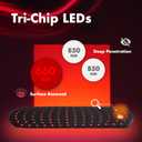 ALLOLO Red Light Therapy for Body, 3 in 1 LEDs Red Light Therapy Belt with Timer Remote Control, 660nm 850nm Infrared Light Therapy Pad for Body Waist Shoulder Knee, 16.7" x 7.9" Large Area