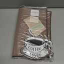 2 x Coffee Bar Mat 16"x12"  0.30in Thick Non-Slip Rubber Countertop Protector, Spill-Proof Durable Kitchen Mat for Coffee Station, Barista Mat, Glass Drying & Bar Accessories (Cafe Au Lait)