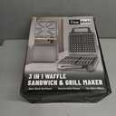 Belgian Waffle Maker with Removable Plates, Waflera Electrica, Large Waffle Iron, 3 in 1 Panini Grill Press Breakfast Sandwich Maker, Electric Griddle, Grilled Cheese Maker, Breakfast Station