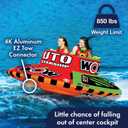 WOW Sports UTO Starship Towable Tube for Boating 1-5 Person 850 lbs Capacity Inflatable Boat Tube for Water Sports Youth & Adults., Large