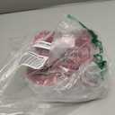 XunYee 4 Roll 7 ft x 3 Inches Red Containment Zipper for Dust Barriers with Double Side Self Adhesive Instant Door Zipper for Greenhouse Dust Barriers Tent