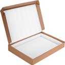 Laptop Shipping Box Cardboard Laptop Boxes with Protection Foam, Fits Most Ultrabook or Screen Sizes (White(Small))