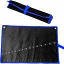 BLIRITEL Wrench Roll Up Pouch, Organizer Tool Holder with 15 Pockets, Small Spanner Plier Tool Pouch for Mechanic Electrician Craftsman, Pack 2