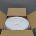 CraftGenes Art Supplies Organizer, Extra Large 360 Rotating Desk Organizer with 7 Removable Compartments, Marker Organizer for Home, Office, and Classroom, Crayon Holder (White)