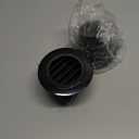 Soffit Vents 3 Inch, Hon&Guan Soffit Exhaust Vent Exterior Round Vent Cover with Built-in a Fly Screen for Bathroom Office Home, Black, 2Pcs