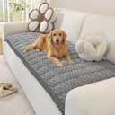 OstepDecor Washable Couch Cover for Dogs, Thick Pet Friendly Sofa Covers, Soft Couch Protector, Paw Cart Sofa Slipcovers, Cushion Protector for Leather, Sectional, Loveseat (27.6" x 70.9", Grey)