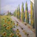 Country Sunflower Wall Art Farmhouse Flowers Field Pictures Wall Decor Abstract Nature Landscape Painting Prints 31x41