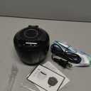 Ultrasonic Retainer Cleaner 45kHz Dental Cleaning Machine With 6 U/V Lights Adjustable Buzzer Alarm 200ML Capacity Black