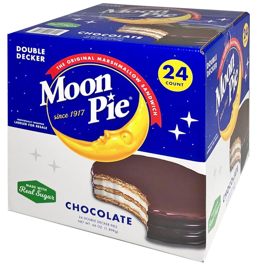 MoonPie Chocolate Double Decker Pie, 2.75 oz., 24 ct. BB 3/21/26