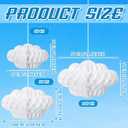 Affrolling 20 Pcs 3D Cloud Decorations Hanging Honeycomb Decor Artificial Cloud Ornaments for Ceiling Art Wedding Birthday Nursery Room Baby Shower Party Decorations(X-Large, Classical Style)