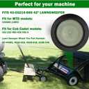 44985 Lawn Sweeper Wheel & Tire Complete Assembly Set Compatible with MTD 19468S (2 PCS)