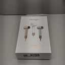 FENTGO Negative Ionic High Speed Hair Dryer, Professional Brushless Blow Dryer with Diffuser and Nozzle for Fast Drying, 2 Speeds & 4 Temps Thermo-Control, Lightweight & Quiet for Home & Travel (Td2219us-white_1)