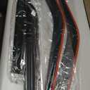 Rain Guards for 1990-1995 Toyota 4runner, Out-Channel Window Visor Shields Vent Deflector Shade Wind Dark Smoke 1991 1992 1993 1994 90 91 92 93 94 95, Tape-On Outside-Mount, 4PCS